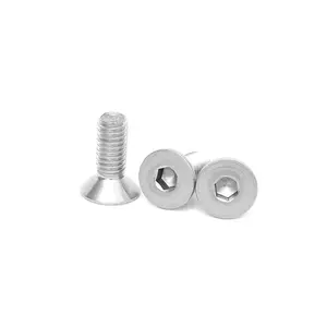 DIN7991 high strength galvanized/black/stainless steel 8.8 /10.9 micro screw screws fasteners