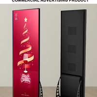 Écran publicitaire intelligent portable d'intérieur P2.5, affiche vidéo LED couleur, panneau d'affichage numérique haute résolution