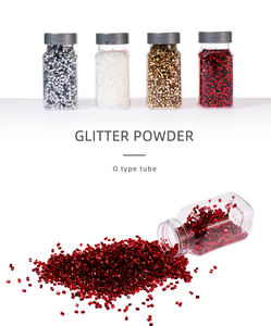 Forme spéciale de paillettes, tube circulaire en plastique, perles de bingsu, paillettes pour bricolage - Product Image 3