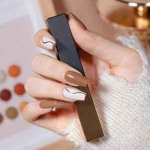 Gel de Uñas Marrón en Botella, Color Chocolate Caramelo Café, Set de Gel de Color Especial para Manicura - Product Image 2