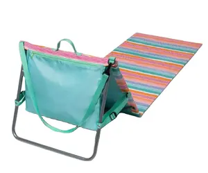 定制标志轻质落地椅户外可折叠野营椅折叠沙滩躺椅垫