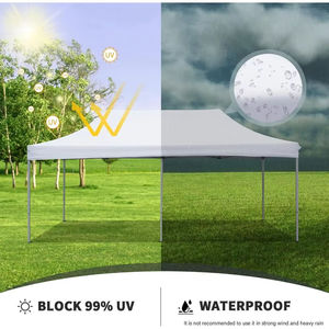 Gazebo Personalizado <span class=keywords><strong>6x3</strong></span>, <span class=keywords><strong>Carpa</strong></span> Plegable Comercial para Exteriores 20x10, <span class=keywords><strong>Carpa</strong></span> Resistente 10x20, Toldos 3x3 para Eventos - Product Image 4