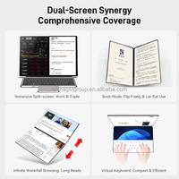 Ordinateur portable 2 en 1 avec écran double 11 pouces, N100 DDR4 16 Go SSD 512 Go 3,40 GHz, tablette tactile avec identification par empreintes digitales