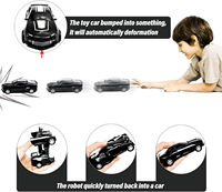 Venta caliente Auto Transforming Robot Toys Cars Friction Powered Car Truck Toys para niños pequeños Presente