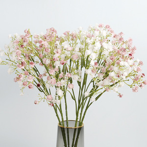 Flores Artificiales de Baby's Breath, de Plástico y Seda, de Alta Simulación, para Decoración de Bodas, Ramo de Estilo Cielo Estrellado Multicapa - Product Image 1