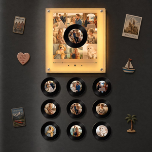 Boîte à musique magnétique personnalisée pour réfrigérateur, veilleuse, induction NFC, chant, photo personnalisée, avec <span class=keywords><strong>chanson</strong></span> sur mesure - Product Image 3