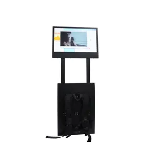 22'' TFT LCD Human GPS network human billboard backpack lcd tv advertising