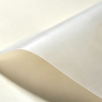 Services d'impression personnalisés OEM/ODM pour cartes de remerciement semi-transparentes en vélin, avec dorure à chaud or et argent, pour commandes sur mesure