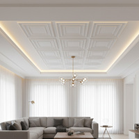 Plafonds décoratifs en PVC ignifuges économiques, conçus pour les centres commerciaux, les hôtels, les restaurants et les résidences