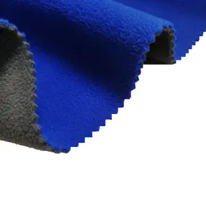 High quality 100% polyester two side brushed anti pilling polar fleece bonded fleece fabric