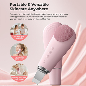 <span class=keywords><strong>Brosse</strong></span> <span class=keywords><strong>nettoyante</strong></span> électrique 2-en-1 en silicone pour le <span class=keywords><strong>visage</strong></span>, exfoliant sonique, extracteur de pores, nettoyage en profondeur à domicile pour les soins de la peau - Product Image 2