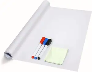 Rollo de pizarra blanca borrable en seco magnético personalizado rollo de calcomanía de pared magnético autoadhesivo para niños dibujo de escritura