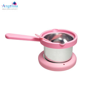 Hot Selling <strong>Pink</strong> 200cc Mini Wax Heating <strong>Warmer</strong> Fast Heating Adjustable Temp Wax Pot Heater Handle for Face <strong>Body</strong> Feet Use JP Plug - Product Image 1