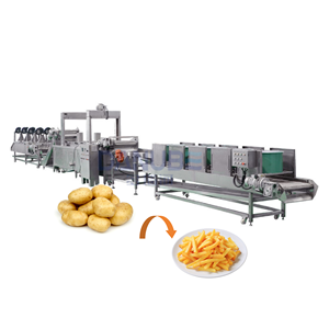 Fully automatic potato processing equipment continuous frying equipment French fry <b>fryer</b> - Product Image 1