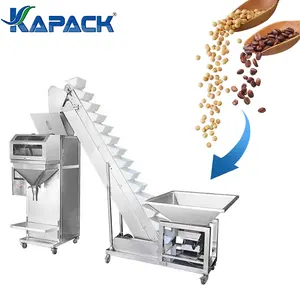 KAPACK Semi Automatic Coffee bean Pellet Weighing Filling Packing Machine Rice Filler Packer