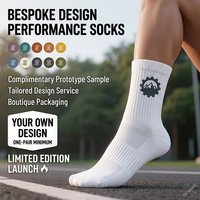 Chaussettes de sport athlétiques personnalisées blanches à lettres pour hommes – Chaussettes montantes de tennis, de basketball et de course à pied