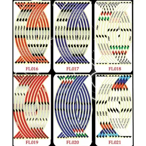 Garantía 16 piezas 17 \ "18 \" pegatinas reflectantes <span class=keywords><strong>para</strong></span> rueda <span class=keywords><strong>de</strong></span> motocicleta Universal <span class=keywords><strong>para</strong></span> Honda Logo Auto calcomanías <span class=keywords><strong>para</strong></span> coche motocicleta bicicleta - Product Image 3