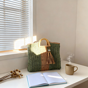 2026 New Arrival Designer Women Handbag Crochet Paper <strong>Straw</strong> Tote <strong>Bag</strong> Big Capacity Luxury Handmade Women Designer <strong>Beach</strong> <strong>Straw</strong> <strong>Bag</strong> - Product Image 6