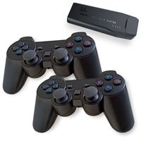 X2PLUS 2025 Nouvelle console de jeu Android TV Stick 8K Ultra HD double système, 64 Go de mémoire, stockage extensible 128 Go, 3000 jeux intégrés