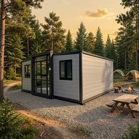 Maison Modulaire Préfabriquée Extensible Conteneur Pliant 20 pieds pour Camping et Habitation