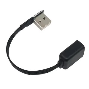 สายดาต้า USB แบบอัลตร้าสั้นและอัลตร้าบาง เหมาะสำหรับ Lexus ES สายข้อศอกแบนพิเศษ สามารถซ่อนได้ สายแบนสำหรับรถยนต์ 0.1M 0.2M - Product Image 3