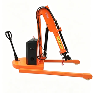 Mini-grue mobile électrique portable bibo avec flèche rotative et palan de levage hydraulique - Product Image 1