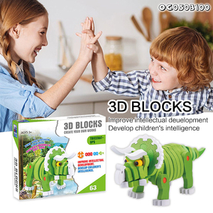 Creative Learning Game Kids Brain Development Toys Latest 3d Triceratops Diy Assemble <strong>Dinosaur</strong> Model <strong>Eva</strong> Jigsaw <strong>Puzzle</strong> - Product Image 3