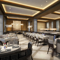 Nouvelle conception de table en bois et tissu moderne, ensembles de meubles de restaurant pour projets commerciaux