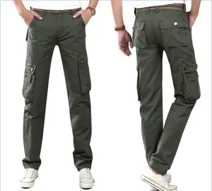 New Spring Summer plus size outdoor men cargo pants cotton loose trousers men's pants