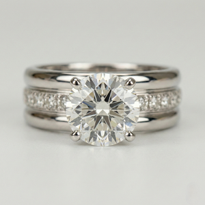 Anillo de Diamantes de Platino Elaborado con Precisión y Acabado de Alto Brillo, Perfecto para Bodas, Compromisos y Regalos de Lujo - Product Image 3