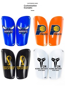 Equipo de Protección Deportiva, <span class=keywords><strong>Espinilleras</strong></span> de Entrenamiento de Plástico Ligeras y Reforzadas de Doble Capa <span class=keywords><strong>Personalizadas</strong></span> para Fútbol Profesional - Product Image 3