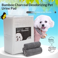 Tapis absorbants pour animaux de compagnie en charbon de bambou épaissi, désodorisants, pour l'urine canine, couches pour chats, pour chiens Teddy, pour l'apprentissage de la propreté, vente en gros, pour animaux de grande taille