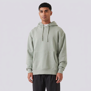 Sweat-shirts surdimensionnés en velours d'hiver 100% coton personnalisés pour hommes avec impression numérique et broderie à bas prix - Product Image 1