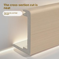 Encadrement de porte monobloc moderne en polymère, surface stratifiée, imperméable, résistant à la moisissure, avec bordure enveloppante et cache-encadrement, pour dropshipping