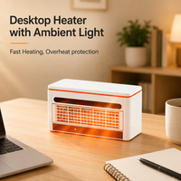 Mini radiateur électrique portable 110V/220V avec protection contre la surchauffe, chauffage rapide, petit souffleur de chaleur pour la maison, le bureau, les dortoirs étudiants