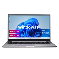 High Performance 15.6 Inch Business Laptop Intel Core I7-1195G7 16GB RAM 1TB SSD Metal Body PD 65W Fast Charge Windows 11 PC