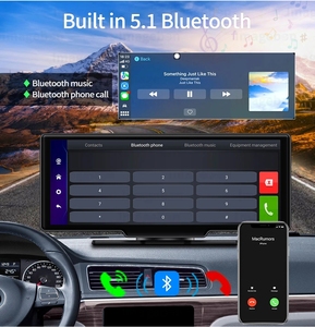 4G Dash Cam 10.26 inch Android 13.0 6 + 128G 8 lõi ADAS 5G <span class=keywords><strong>Wifi</strong></span> Xe DVR <span class=keywords><strong>GPS</strong></span> FM 24h đậu xe màn hình gương chiếu hậu video ghi - Product Image 5
