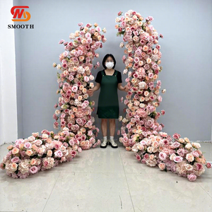 Arco de Boda Personalizado con Rosas Artificiales de Seda, 1.8-2.4m, Arco de Flores para Decoración de Bodas - Product Image 1