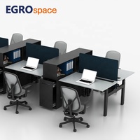 EGROspace Table Moteur Réglable Hauteur Manuel Cadre Ascenseur Bureau Ordinateur Électrique Bureau Debout
