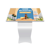 Venta caliente Soporte de piso Kiosco interactivo Sistema Android Pantalla horizontal Información interactiva Monitor de pantalla táctil Quiosco