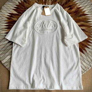 À la mode en relief Logo t-shirts impression coton personnalisé t-shirts hommes 3d personnalisé lourd haute qualité décontracté en relief coton t-shirts - Product Image 6