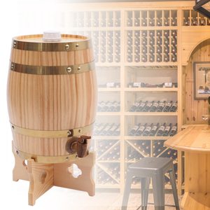 Dispensador de Barril de Madera Vintage para Brandy, Tequila, Whisky, Ron, Porto (5L <span class=keywords><strong>Vertical</strong></span>) - Barril de Vino de Madera en Venta - Product Image 5