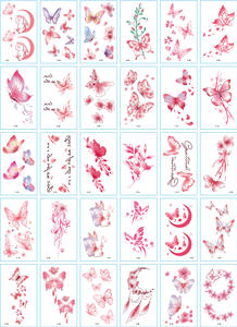 2022 gros <span class=keywords><strong>3d</strong></span> <span class=keywords><strong>papillon</strong></span> <span class=keywords><strong>tatouage</strong></span> autocollant 30 pièces petit <span class=keywords><strong>tatouage</strong></span> jetable fleur <span class=keywords><strong>tatouage</strong></span> - Product Image 6