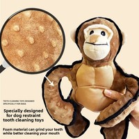 Dents vocales de chien en forme de muscle animal écologique nettoyant les jouets en peluche résistants aux morsures