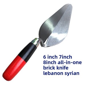 Công nghiệp lớp 6 \ "7 \" 8 \ "một mảnh giả mạo bricklaying dao màu đỏ đen xử lý thép không gỉ squared trowel cho trát vữa - Product Image 5