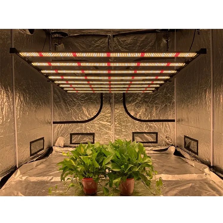 8 Bars 640W indoor green plant led grow light 660nm High PPE 2.5 Dimmable agricultural switchable led grow lights