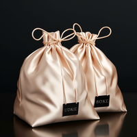 Luxe haute qualité cheveux soie cordon sacs Satin perruque cheveux sacs-cadeaux pochettes pour la fête d'anniversaire de faveur de mariage