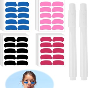 Pegatinas deportivas para ojos, rectangulares, autoadhesivas de BOPP, decoración divertida para juegos y eventos de equipo - Product Image 3