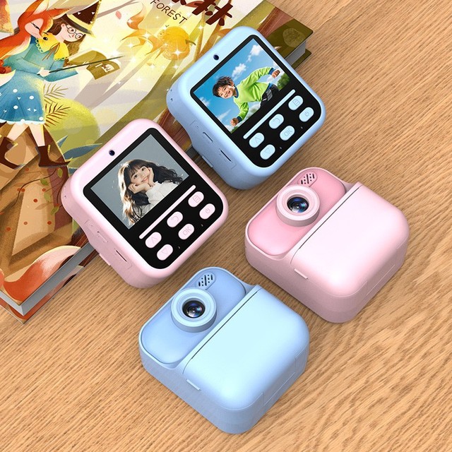 Portable Mini Photo Printer Thermal Paper Digital Camera 10x-20x Optical Zoom CMOS Full HD 1080p Selfie Kids