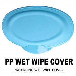 Afdekking voor vochtige doekjes, plastic PP verzegelde stofdichte afdekking, verwijderbare verpakkingsafdekking, opklapbare tissue-afdekking wit/kleurig - Product Image 1